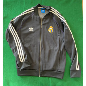 Adidas Real Madrid Black XL Jacket Zip Up VERY good condition
